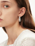 Load image into Gallery viewer, Cluster Heart Loop Earrings