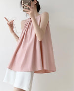 Load image into Gallery viewer, Gathered Tent Top in Pink