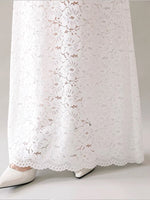 Load image into Gallery viewer, Floral Lace Bustier Maxi Dress in White
