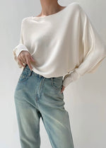 Load image into Gallery viewer, Light Knit Raglan Top in Cream