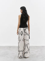 Load image into Gallery viewer, Printed Wide Leg Pants in Cream