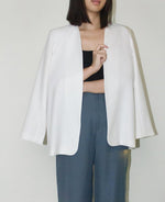Load image into Gallery viewer, Japanese Twill Tailored Blazer in White
