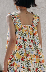 Load image into Gallery viewer, Floral Gathered Strap Maxi Dress in Multi