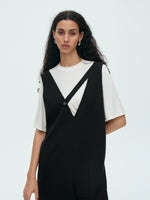 Load image into Gallery viewer, Asymmetric Sleeveless Midi Pocket Jumpsuit in Black