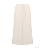 Load image into Gallery viewer, Korean Cotton Maxi Skirt in Cream