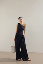 Load image into Gallery viewer, Toga Top // Trousers Set in Navy
