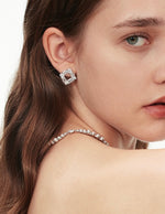 Load image into Gallery viewer, Diamante Rhombus Earrings