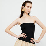 Load image into Gallery viewer, Dakota Bustier Dress in Black/Beige