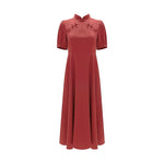 Load image into Gallery viewer, Valentina A-line Cheongsam Dress in Red