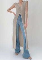 Load image into Gallery viewer, Multi-way Knit Dress in Off Grey