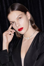 Load image into Gallery viewer, Sparkling Round Drop Earrings