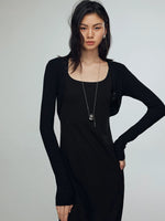 Load image into Gallery viewer, Cropped Stretch Bolero in Black