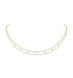 Load image into Gallery viewer, Double Chain Diamond Pendant Necklace