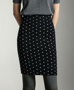 Load image into Gallery viewer, Polka Bodycon Knit Skirt in Black