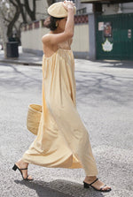 Load image into Gallery viewer, Striped Cami Maxi Dress in Yellow
