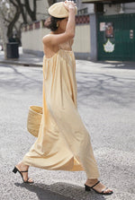 Load image into Gallery viewer, Striped Cami Maxi Dress in Yellow