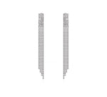 Load image into Gallery viewer, Asymmetric Sparkle Dangle Earrings