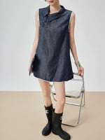 Load image into Gallery viewer, Chambray Pankou Tunic in Blue