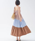 Load image into Gallery viewer, Block Colour Cami Maxi Dress in Multi