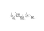 Load image into Gallery viewer, Set of 3 Diamante + Round Stud Earrings