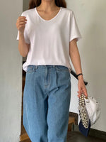 Load image into Gallery viewer, Korean Classic Tee in Blue- F