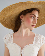 Load image into Gallery viewer, Multi Pearl Loop Drop Earrings