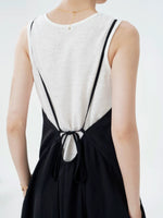 Load image into Gallery viewer, 2 Piece Tank + Drop Back Pocket Maxi Dress Set in Black