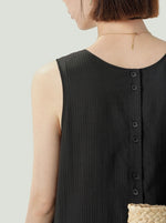 Load image into Gallery viewer, Tiered Tank Tent Dress in Black