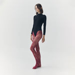 Load image into Gallery viewer, Eden Lace Stockings in Maroon Red