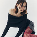 Load image into Gallery viewer, Eden Lace Stockings in Maroon Red