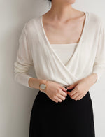 Load image into Gallery viewer, Tencel Blend Twist Top in White