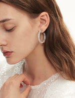 Load image into Gallery viewer, Cluster Open Loop Earrings