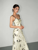 Load image into Gallery viewer, Floral Camisole Slip Dress in Cream