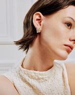 Load image into Gallery viewer, Diamante Weave Earrings
