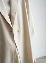 Load image into Gallery viewer, Midi Sleeve Summer Blazer in Beige