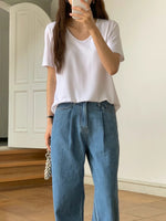 Load image into Gallery viewer, Korean Classic Tee in Blue- F