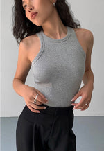 Load image into Gallery viewer, Classic Round Tank Top in Grey