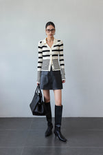 Load image into Gallery viewer, A-Line Faux Leather Mini Skirt in Black