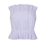 Load image into Gallery viewer, Pleated Bustier Top in Purple