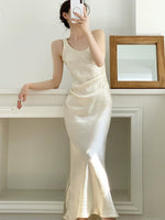 Load image into Gallery viewer, Textured Flare Hem Dress in Cream