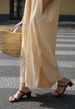 Load image into Gallery viewer, Striped Cami Maxi Dress in Yellow