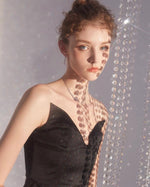 Load image into Gallery viewer, Diamante Drop Chain Necklace