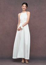 Load image into Gallery viewer, Twist Cami Pocket Maxi Gown in White