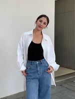Load image into Gallery viewer, Oversized Classic Pocket Shirt in White