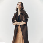 Load image into Gallery viewer, Fern Suede Midi Skirt in Brown