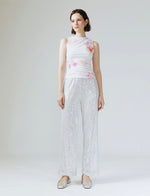 Load image into Gallery viewer, Tyra Sequin Pants in Silver
