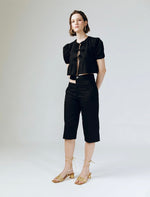 Load image into Gallery viewer, Irina Cutout Shorts in Black