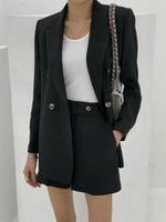 Load image into Gallery viewer, 엘라 Korean Boheme Linen Shorts in Black