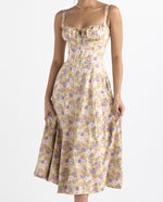 Load image into Gallery viewer, Ava Sweetheart Floral Dress in Multi