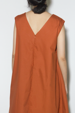 Load image into Gallery viewer, V Tent Dress in Terracotta